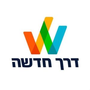 לוגו דרך חדשה - סמל צבעוני עם אותיות W בעיצוב מודרני